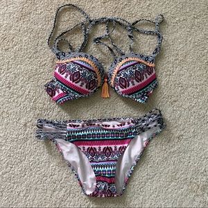 Xhilaration multicolor push up bikini